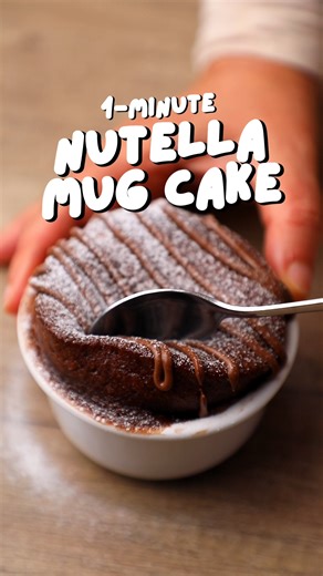49K views · 76 reactions | 1-Minute Nutella Mug Cake (full recipe...