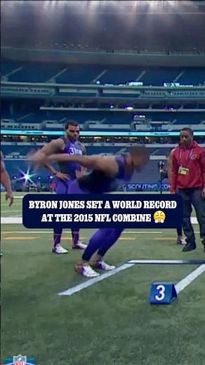 throwback to Byron Jones' historic broad jump 🤯 | 📺: NFL Combine on NFL Network #DallasCowboys