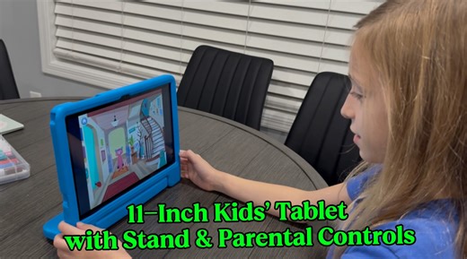Watch 11-Inch Kids Tablet with Stand & Parental Controls on Amazon Live