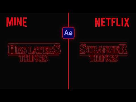 How I Made Stranger Things Animation Title | Episode 01 | Intro Breakdown | After Effects Tutorial
