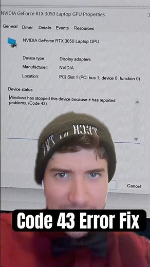 Code 43 Error Fix #fyp #operatingsystem #gaming