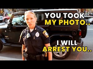 Female Officer Threated to Punch Him in the Face For Taking a Picture