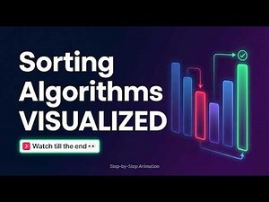Sorting Algorithms Explained Visually with Animation | Bubble, Selection, Merge, Quick & More