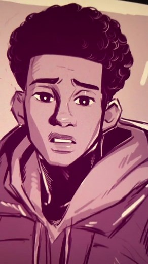 Late Night Sketch of Miles Morales | Spiderman Fan Art