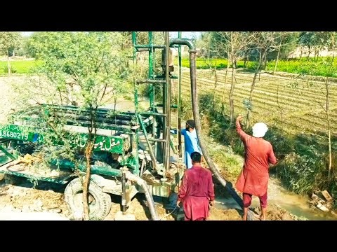 Amazing deep water boring process|ٹیوب ویل کی بورنگ|submersible pump installation