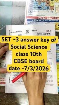 Set-3 class 10th S.ST answer key