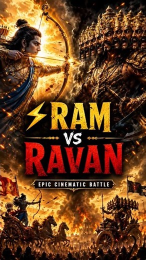 ⚡ Ram vs Ravan | Epic Cinematic Battle #ramvsravan #shorts