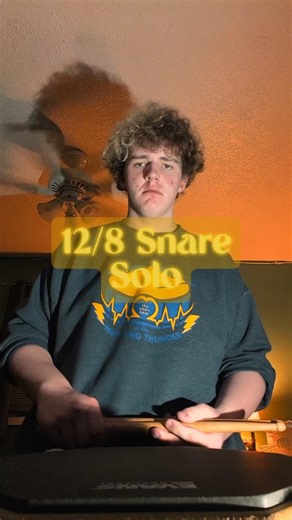12/8 Snare Solo #drums #drumline #marchingband #music #fyp