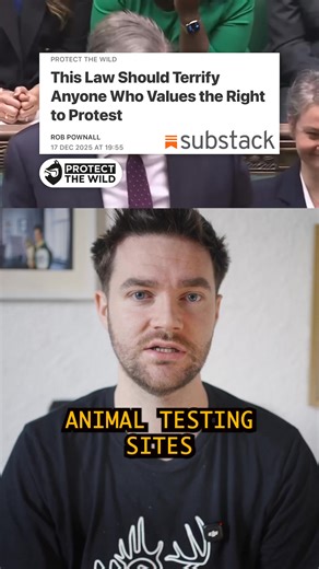 New protest laws being discussed to protect animal testing sites would see any type of protestor potentially being sent to jail for protesting anything. | Protect the Wild