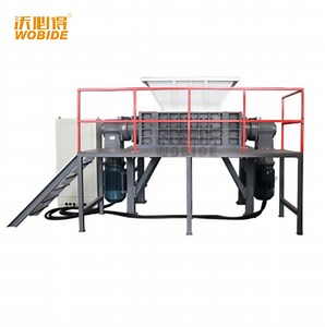 [Hot Item] Recycled Bottle Scrap Manual Plastic Recycling Large PP Pipe Double Shaft Shredder
