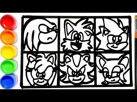 How to draw Sonic The Hedgehog Characters - SONIC 3
