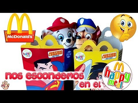 Paw Patrol ESCONDIDOS en el Menú Infantil del MC DONALDS / Juguetes en español