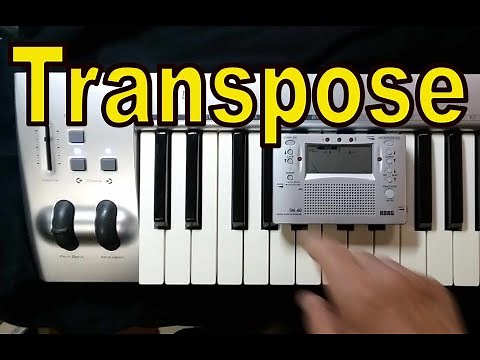 Transpose on the M-Audio KeyStudio MIDI