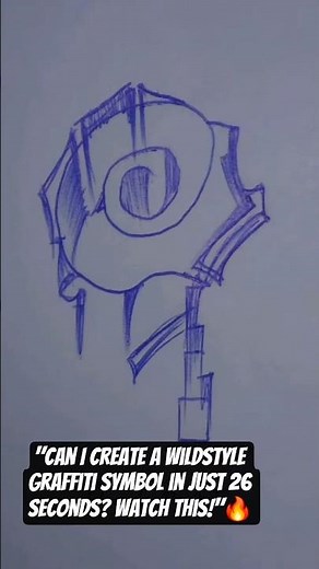 How to Draw a Wildstyle Graffiti Symbol Step by Step ✍️🔥