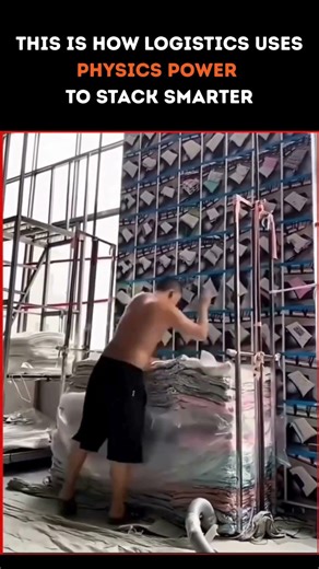 This is How Logistics Uses PHYSICS Power to Stack Smarter ||#physics #logistics #physicsinreallife