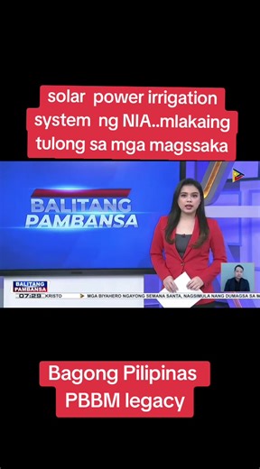 #Bagong Pilipinas #solar power irrigation system...#NIA #Marcos jr..legacy #marcos loyalist #fypppppppppppppppppp