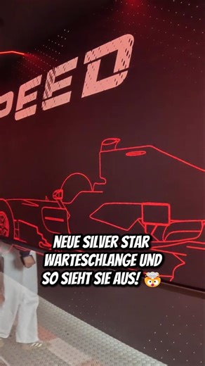 NEW SILVER STAR QUEUE 2026 🤯🤩 #europapark #silverstar #rollercoaster #amusementpark #shorts