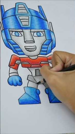 Coloring Optimus Prime #optimusprime #transformers