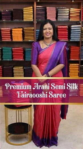 Arani semi silk vairaooshi Zari kattam saree | DSRSarees | Booking : 9443143352 | www.dsrsarees.com