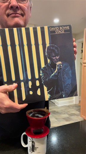 Second coffee and vinyl today with an additional birthday shout out to the legacy of David Bowie - the world actually does feel like we need some heroes right now. #rock #pop #alternative #davidbowie #coffee This album is a 1978 release, import from England.