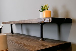 Rustic Monitor Stand for Desk - Handmade Wooden Riser for Better Viewing Angle. Monitor Shelf for Home Office Desk. Riser Shelf for Speakers - Etsy UK