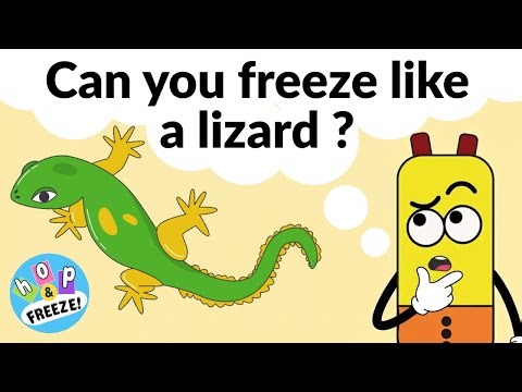 Can You Freeze Like a Lizard? 🦎 Kids Dance Song | Hop & Freeze