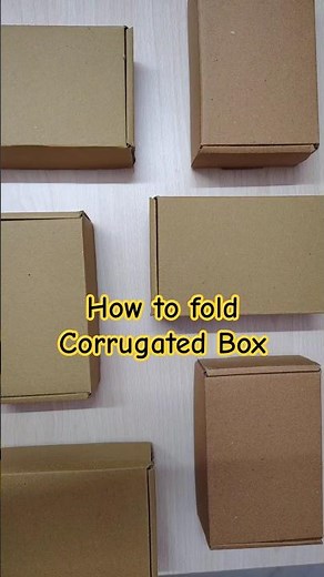 How to Fold a Corrugated Box | Gift Packaging | Quick Guide