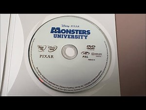 Opening and Closing To "Monsters University" (Disney) DVD Australia (2013)