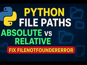 Python File Paths Explained 🚀 Absolute vs Relative | Beginners Must Watch