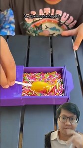 Rainbow sprinkles hidden in magic box ⁉️😱