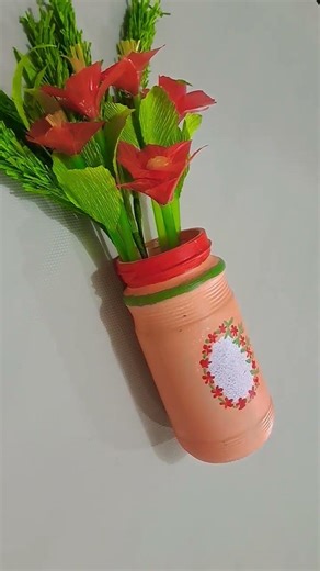 flower pot from waste material