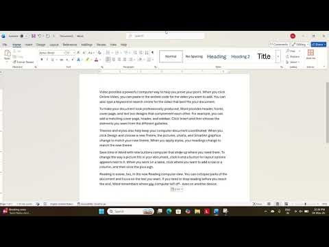 MS Word Tutorial - Class 3
