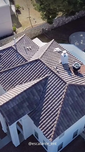 Check out this drone footage of a beautifully installed Eagle Capistrano concrete tile roof by our friends @escalante_ent. The mixture of purple and tan found in 3684 San Rafael Blend pairs excellently with light exterior paint colors such as white and beige, boosting this home’s curb appeal to the next level. Request a FREE sample of San Rafael Blend* today: https://eagleroofing.com/contact/ *This product is not available in all regions. To view the full offering in your area, please visit our 