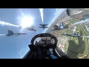 From The Cockpit Of The Blue Angels Flying Over South Florida