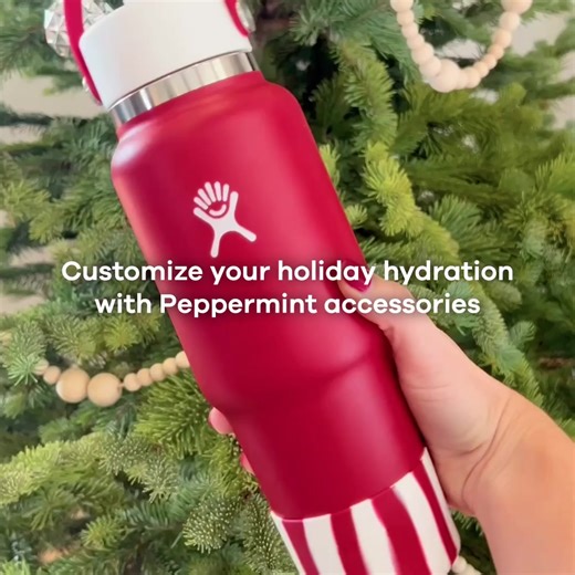 Add some holiday cheer to the holiday rush. Peppermint accessories are available now, exclusively at hydroflask.com. | Hydro Flask