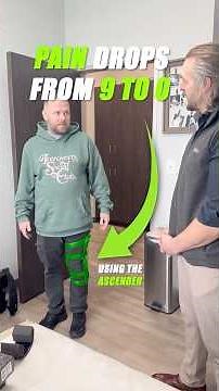 Patient in Shock with Pain Relief after Trying the Ascender Knee Brace for the 1st Time