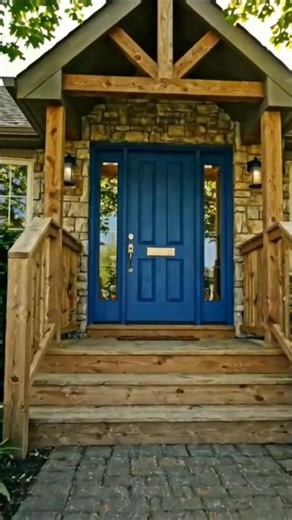 From Basic to Beautiful! Rustic Front Door Makeover That Feels Luxury”