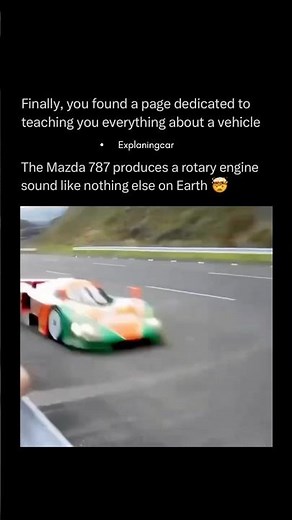 Mazda 787B – The Only Rotary Winner at Le Mans 🤔 #car #technology