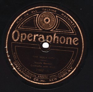 Maude Gordon, Billy Edwards - The Holy City / Joy To The World