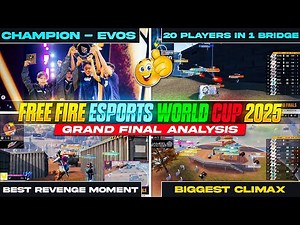 FREE FIRE ESPORTS WORLD CUP - GRAND FINAL ANALYSIS !! | FREE FIRE ESPORTS WORLD CUP CHAMPIONS | EWC