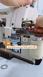 Overlock presser foot won't lift ‼️ #reels #penjahit #sewing #costura #sewingtipsandtricks #diycraft #sewingtutorial #garment #sewinghacks #fblifestyle | Yayan Fharell Dwi Handoyo