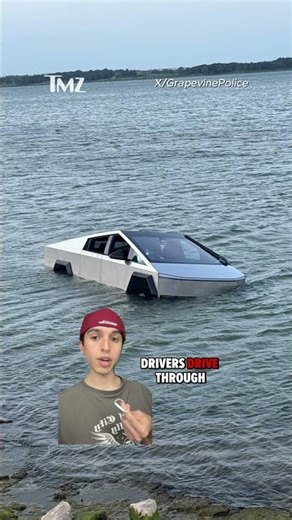 Tesla Cybertruck left stranded underwater after driver test the vehicle’s “Wade Mode"