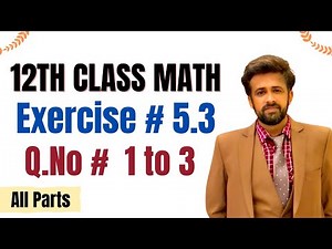 12th class math chapter 5 - 2nd year math exercise 5.3 question number 1 to 3 - #2ndyearmath