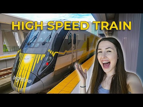 Riding the Brightline Orlando to Miami | Brand NEW High Speed Train Full Route