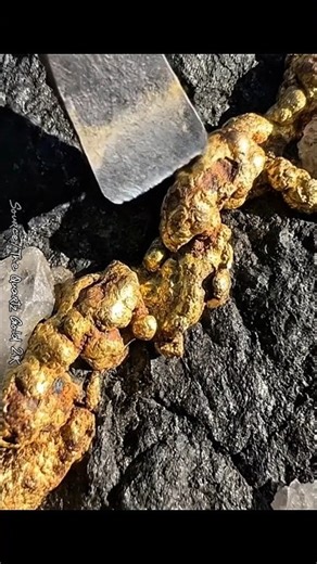 Wow Insane... Gold Quartz in Rocks | ASMR & Statisfying Extracting Gold #gold #goldfinder