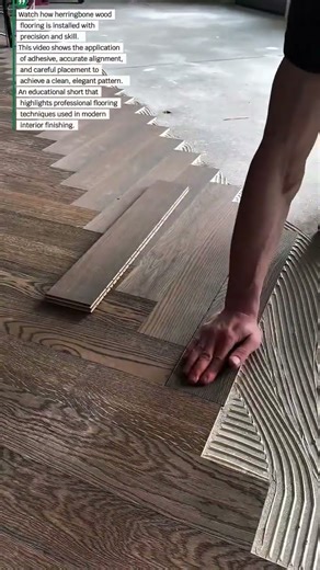 Perfect Herringbone Wood Flooring Installation | Precision Craftsmanship