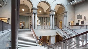 The Art Institute’s Grand Staircase was built in 1910 and serves as the central intersection of the museum’s main building. More than a century later, well over 100 million people have taken the Grand Staircase on their own journeys through our encyclopedic collection. | The Art Institute of Chicago