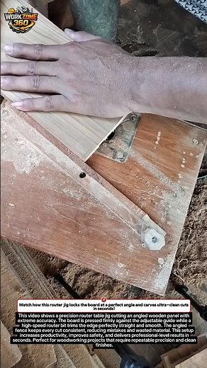 INSANE Router Jig Cuts Perfect Angles in Seconds! #woodworking #tools #DIYUSA