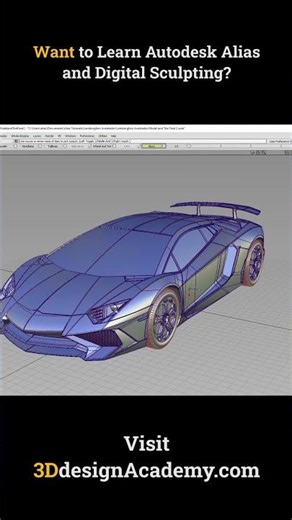Want to Learn Autodesk Alias and Digital Sculpting? #automobile #autodeskalias #alias #cad #tutorial