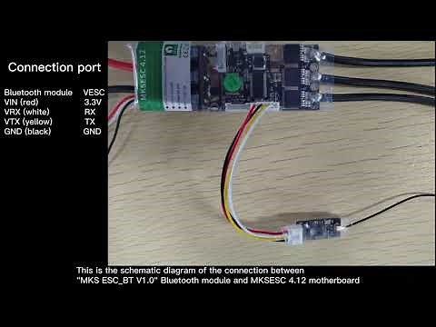 MKS VESC Lesson 2 Bluetooth connection test